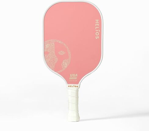 مجموعة مجداف كرة البيسبول الأساسية من هيليوس مكونة من قطعتين - زهر الكرز | سطح من الألياف الزجاجية المقواة مع قلب قرص العسل التفاعلي | 8oz، مجموعة المبتدئين للتحكم | تمت الموافقة على برنامج USAP in Kuwait