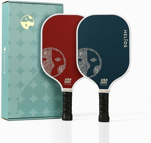 مجموعة مجداف كرة البيسبول الأساسية من هيليوس مكونة من قطعتين - وينتربيري | سطح من الألياف الزجاجية المقواة مع قلب قرص العسل التفاعلي | 8oz، مجموعة المبتدئين للتحكم | تمت الموافقة على برنامج USAP in Kuwait