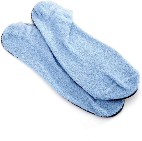 MediChoice Patient Slippers, Hard Sided Sole, Terry Cloth, Adult, XL Size 11-12, Blue (Pair of 1) in Kuwait