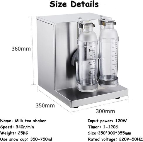 Automatic Bubble Tea Milk Tea Shaker Machine for 360 Degree Mixing Cocktail Juice Coffee Milk Wine Double Cup Commercial Equipment in Saudi Arabia