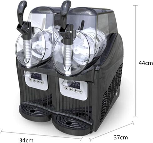 Commercial Double Tank Slushy Juice Machine; 5L Stainless Steel Ice Mixing Cooling Drinks Smoothie Maker; 2 Tanks for Business Mobile Bar Party. in Saudi Arabia