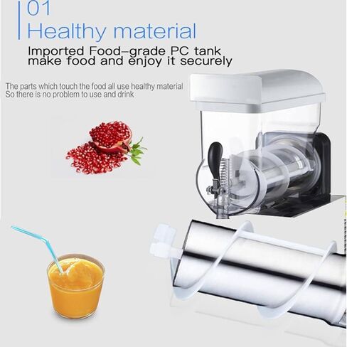 Commercial Double Tank Slushy Juice Machine; 5L Stainless Steel Ice Mixing Cooling Drinks Smoothie Maker; 2 Tanks for Business Mobile Bar Party. in Saudi Arabia