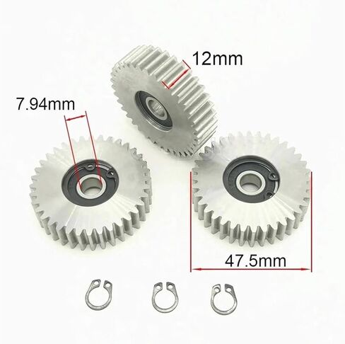 36T Planetary Gear - 47.5x12mm Steel Replacement for Bafang 500W/750W E-Bike Motors - High-Durability 36 Teeth Metal Gear for Electric Bicycle Hub in Kuwait