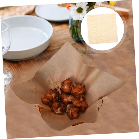 500 Sheets Oil Food Paper Mats Versatile Kitchen Absorbent Paper for Snacks Frying and Parties Food Grade Mats for Healthy Cooking in Saudi Arabia