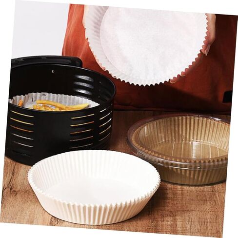 Luxshiny 100Pcs Baking Paper Pads Non-stick Parchment for Air Fryer Oven Microwave Barbecue Roasting and Steaming Pastry Bread Dumplings in Saudi Arabia