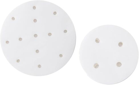 200 Sheets Perforated Disposable Steamer Paper Non Stick Baking and Bbq Silicone Oil Liners for Steamers for Dim Sum Dumplings Rice Cakes in Saudi Arabia