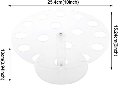 Ice Cream Cone Holder, 16 Holes Acrylic Stand for Displaying Waffle Cones, Cupcakes, Hand Roll Sushi, Popcorn, Food Display Stand for Party Birthday Wedding Christmas in Kuwait