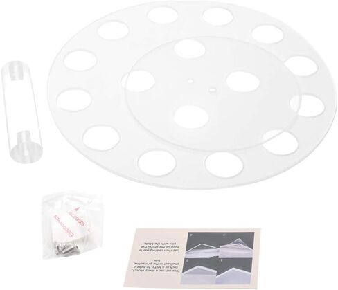 Ice Cream Cone Holder, 16 Holes Acrylic Stand for Displaying Waffle Cones, Cupcakes, Hand Roll Sushi, Popcorn, Food Display Stand for Party Birthday Wedding Christmas in Kuwait