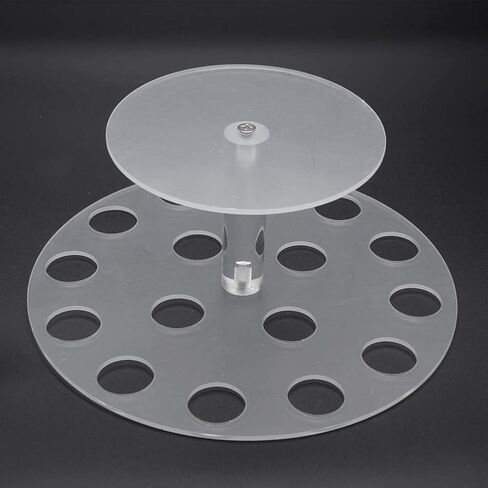 Ice Cream Cone Holder, 16 Holes Acrylic Stand for Displaying Waffle Cones, Cupcakes, Hand Roll Sushi, Popcorn, Food Display Stand for Party Birthday Wedding Christmas in Kuwait
