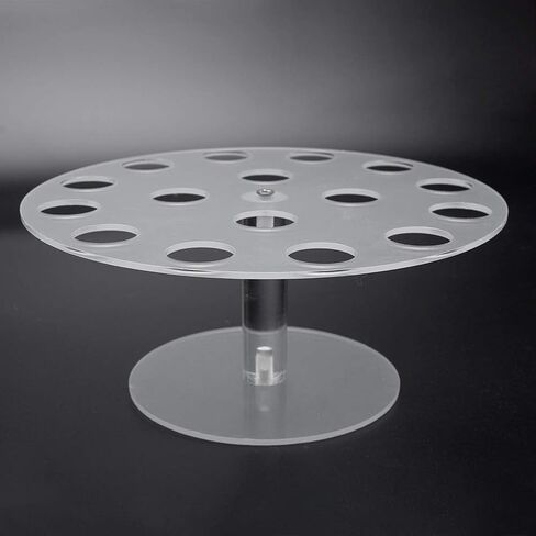 Ice Cream Cone Holder, 16 Holes Acrylic Stand for Displaying Waffle Cones, Cupcakes, Hand Roll Sushi, Popcorn, Food Display Stand for Party Birthday Wedding Christmas in Kuwait