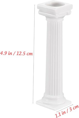 Cabilock Roman Cake Support Columns 8-Pack Tiered Cake Pillars for Multi-Layer Stands Wedding Birthday Dessert Display Easy to Clean Plastic in Saudi Arabia
