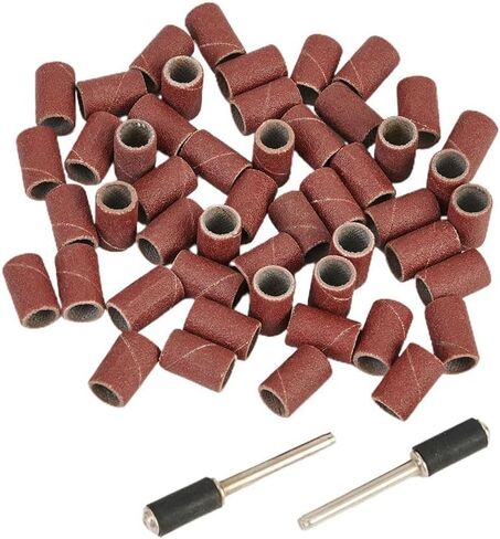 50 قطعة من أشرطة الصنفرة ذات 320 حبيبة بقطر 6 مم لتلميع الخشب وأكمام دوارة مقاومة للتآكل من أجل تنعيم الصنفرة in Kuwait