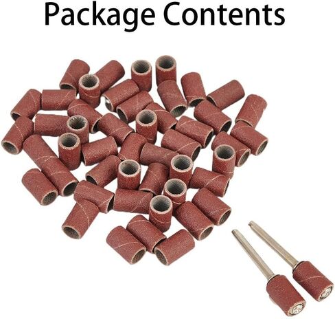 50 قطعة من أشرطة الصنفرة ذات 320 حبيبة بقطر 6 مم لتلميع الخشب وأكمام دوارة مقاومة للتآكل من أجل تنعيم الصنفرة in Kuwait