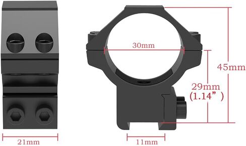TPO 3/8 "حلقات نطاق تتوافق 30 مللي متر نطاق جبل ل 11 مللي متر تتوافق السكك الحديدية Airsoft الملحقات in Kuwait