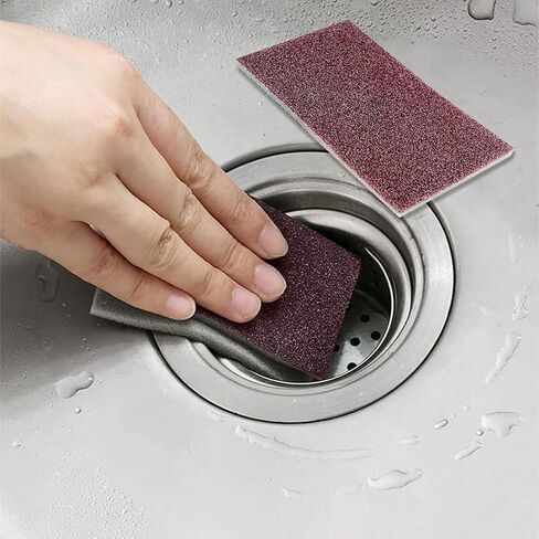 Magic Cleaning Sponge, Heavy Duty Abrasive Scouring Pad for Pots and Pans, Non-Scratch Scrub Sponge for Kitchen Cleaning, 5-Pack in Saudi Arabia