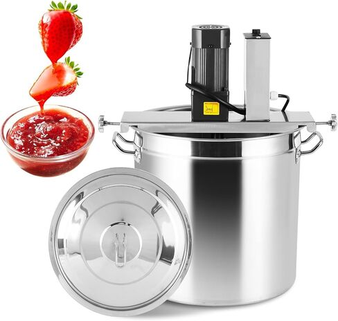 Automatic Food Mixer 40L/10.5 Gal Sauce Stirrer Frying Machine Electric Mixer Machine Commercial Pot Seasoning Bottom Soup Sauce Stirrer for for Making Jam, Sauce (110V) in Kuwait