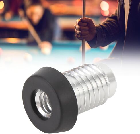 Pool Cue Stick Butt Protector Screw Fixation Protective Pad, Compact Aluminum Alloy and Rubber Sleeve Pool Cue Bottom Bumper in Saudi Arabia