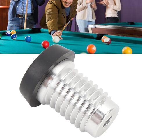 Pool Cue Stick Butt Protector Screw Fixation Protective Pad, Compact Aluminum Alloy and Rubber Sleeve Pool Cue Bottom Bumper in Saudi Arabia