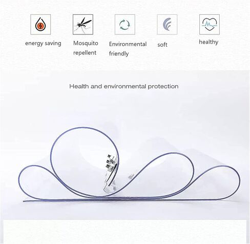 ستارة باب بشريط PVC - فينيل شفاف مقاوم للماء، ستائر بلاستيكية ناعمة للاستخدام الصناعي، ستارة شرائحية قابلة للتعديل للمبردات والمحلات التجارية، سهلة القطع والتركيب in Kuwait