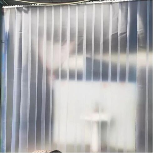 ستارة شريطية متينة من مادة PVC لغرفة التجميد والسوبر ماركت والمطبخ - ستارة باب ناعمة ومقاومة للاهتراء لسهولة الوصول وكفاءة الطاقة in Kuwait