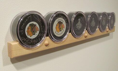 Hockey Puck Display CASE Holder/Rack (6) in Saudi Arabia