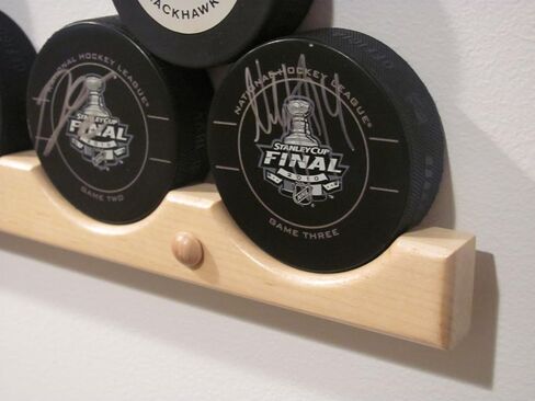 Hockey Puck Display CASE Holder/Rack (6) in Saudi Arabia