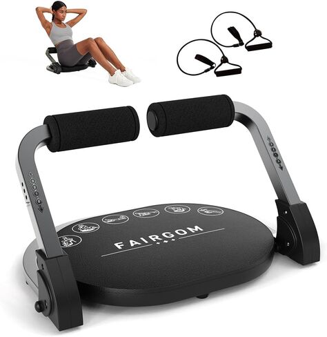 Ab Machine for Home Gym, Abs Workout Equipment for Sit Up Exercise, Ab Trainer Machine with Resistance Bands, Abdominal Exercise Equipment for All Ages in Saudi Arabia