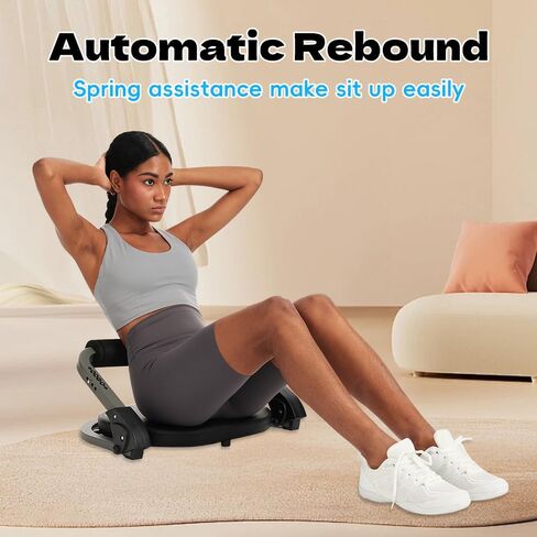 Ab Machine for Home Gym, Abs Workout Equipment for Sit Up Exercise, Ab Trainer Machine with Resistance Bands, Abdominal Exercise Equipment for All Ages in Saudi Arabia