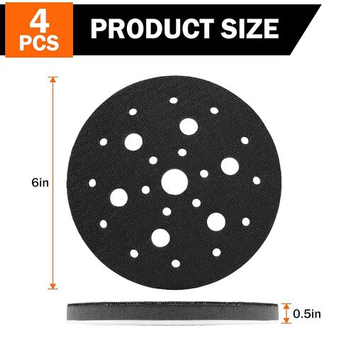 4 قطع من وسادات الواجهة، 6 بوصة 25 فتحة خطاف وحلقة إسفنجية ناعمة وسادة دعم عازلة، وسادة تلميع لتلميع الأعمال الخشبية للسيارات in Kuwait