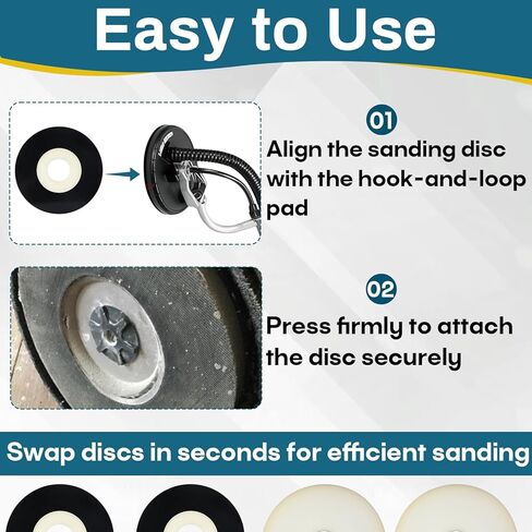 4-Pack 9" Discs Sanding Backup Pads Compatible with Porter Cable 7800 Drywall Sander, Fits Most 9" Discs Sanding Tools, Foam Backed for Durability and Reusable Disc Use in Kuwait