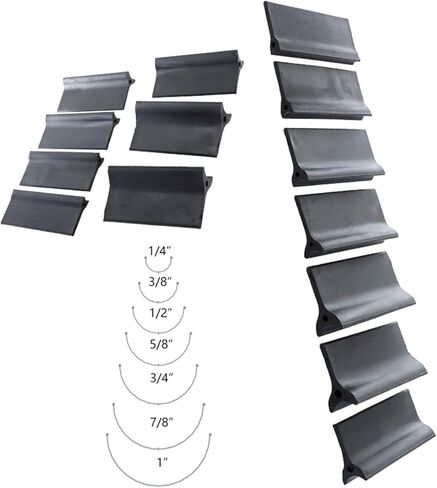 14 قطعة من وسادة التلميع المطاطية ذات الخطوط المرنة، كتلة صنفرة مقعرة محدبة، حامل ورق الصنفرة، أدوات النجارة، كتلة طحن محيطية مزدوجة لنحت الخشب والحرف اليدوية (مطاط أسود) in Kuwait