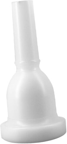 Tuba Mouthpiece Replacement Accessory, Plastic Musical Mouthpiece with 39mm Large and 13mm Small Diameter, White Upright Key Design for Beginner Tuba Practice and Performance in Saudi Arabia