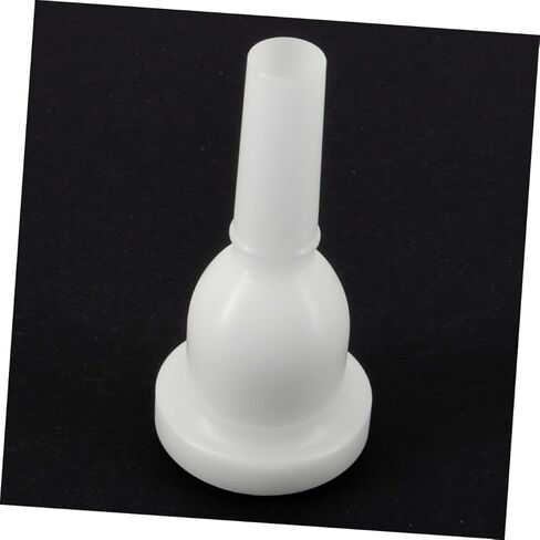 Tuba Mouthpiece Replacement Accessory, Plastic Musical Mouthpiece with 39mm Large and 13mm Small Diameter, White Upright Key Design for Beginner Tuba Practice and Performance in Saudi Arabia