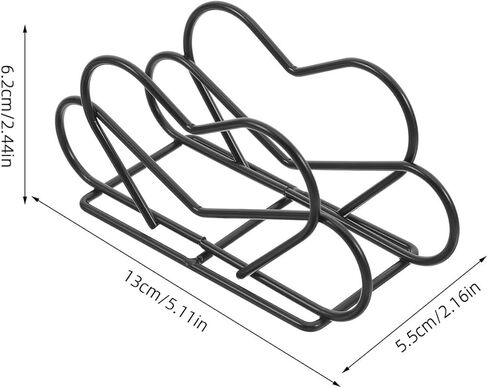 حامل مناديل معدني من Cabilock قطعتين على شكل قلب، موزع مناديل حديدية عمودية، رف تخزين المناشف الورقية لطاولة المطبخ وطاولة المطاعم in Kuwait