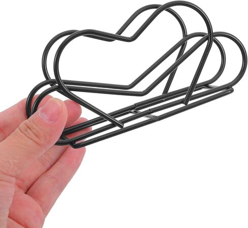 حامل مناديل معدني من Cabilock قطعتين على شكل قلب، موزع مناديل حديدية عمودية، رف تخزين المناشف الورقية لطاولة المطبخ وطاولة المطاعم in Kuwait