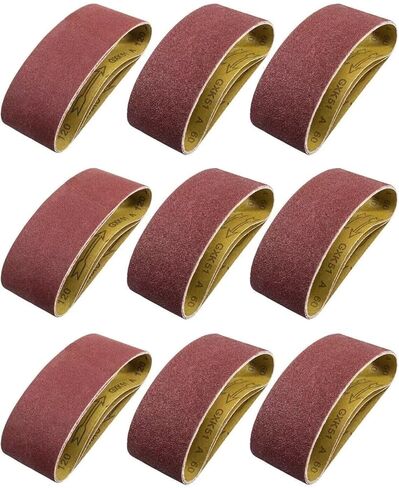 30PCS 3x21 Inch Sanding Belts Grit 600 Belt Sander Sandpaper Aluminum Oxide in Kuwait