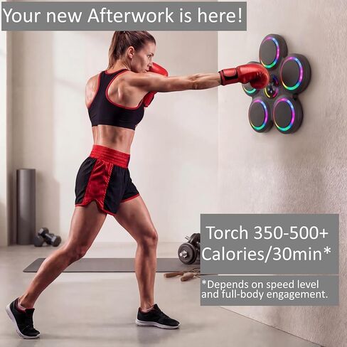 Smart Musical Boxing Machine with 2 Pairs of Gloves - 2026 Upgraded Music Box Machine for Kids & Adults, Wall Mounted Bluetooth Rhythm Punching Trainer, Home Fitness Gift in Saudi Arabia