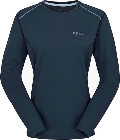 قوة Rab Women's Ls Tee-تي شيرت خفيفة الوزن لأكمام طويلة للمشي لمسافات طويلة والتسلق والركض in Kuwait
