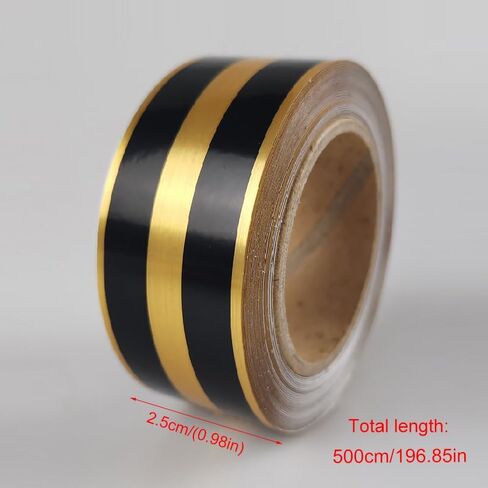 2.5 CM Tile Gap Decorative Tape 5 Meters Length Self Adhesive Sealing Caulk Strip for Living Room, Kitchen, Bathroom - Black in Saudi Arabia