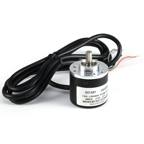 600P/R Rotary Encoder,Incremental Rotary Encoder Module, DC 5-24v-2 Phase,for Intelligent Control of Various Displacement Measurement, Automatic Fixed-Length Leather Automatic Guillotine Machines. in Saudi Arabia