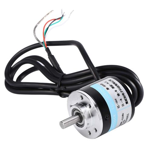 600P/R Rotary Encoder,Incremental Rotary Encoder Module, DC 5-24v-2 Phase,for Intelligent Control of Various Displacement Measurement, Automatic Fixed-Length Leather Automatic Guillotine Machines. in Saudi Arabia