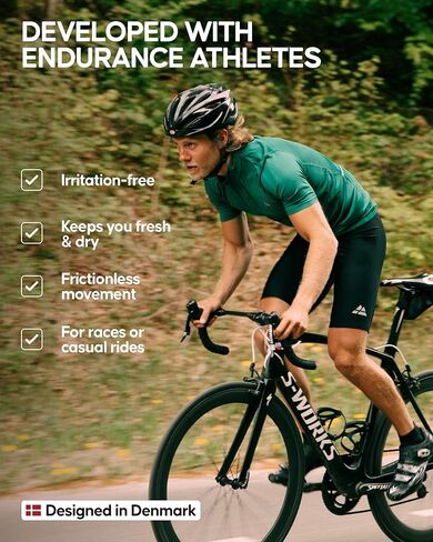 DANISH ENDURANCE Men's Cycling Jersey Long Sleeve, Pockets, Tag-Free, Quick Dry in Kuwait