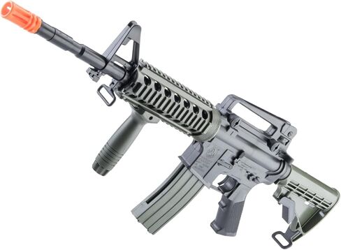 بندقية Evike x Cybergun Colt مرخصة من طراز Railed M4 Spring Powered Airsoft in Kuwait