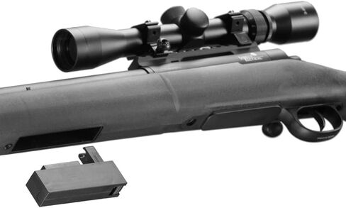 لانسر التكتيكي M24 500 FPS Bolt Action Airsoft Sniper VSR-10 مع نطاق بندقية Airsoft (ملولبة) (اللون: أسود) in Kuwait