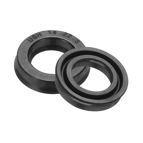 PATIKIL Oil Seal 14 x 22 x 5mm, 2 Pcs Lip Seals Nitrile Rubber Cover Radial Shaft Washer Gasket for Cylinder Automotive Car Engine Drain Plug, Black in Saudi Arabia