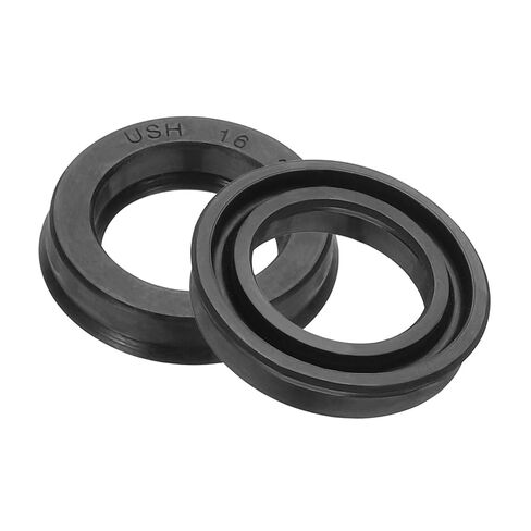 PATIKIL Oil Seal 14 x 22 x 5mm, 2 Pcs Lip Seals Nitrile Rubber Cover Radial Shaft Washer Gasket for Cylinder Automotive Car Engine Drain Plug, Black in Saudi Arabia