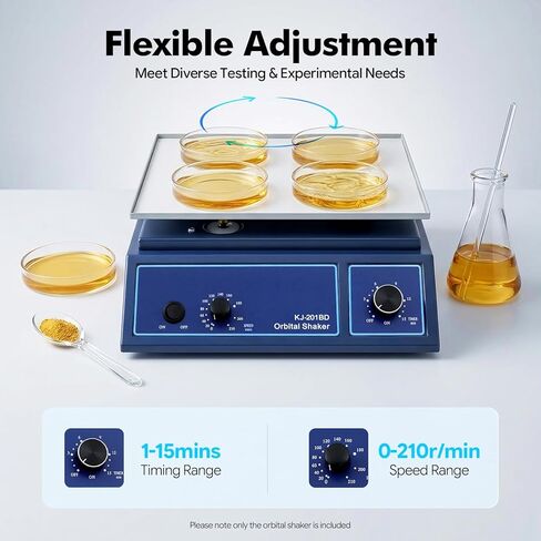 Orbital Shaker KJ-201BD Laboratory Mixer 110V US Standard Scientific Equipment for Mixing Samples Solutions Reagents Adjustable Speed Platform for Lab Classroom Hospitals Researchers Students in Kuwait