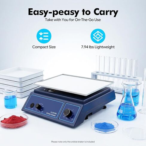 Orbital Shaker KJ-201BD Laboratory Mixer 110V US Standard Scientific Equipment for Mixing Samples Solutions Reagents Adjustable Speed Platform for Lab Classroom Hospitals Researchers Students in Kuwait