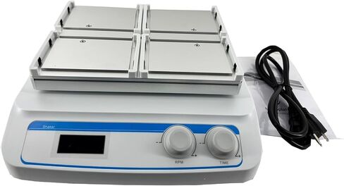 Digital Microplate Shaker for 4 Microplates with DC Brushless Motor Time Set Range 99h59min Speed Range(RPM) 100-1600 Orbital Shaking Mode Amplitude(mm) 3 in Saudi Arabia