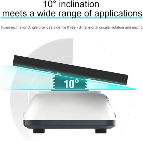 SK-3D Laboratory Shaker, Digital Display Oscillator Orbital Shaker, 10-80RPM Speed Adjustable, 10° Tilt Angle Vibration Table, 1min-8h Timing Setting, for Chemical Science Research in Kuwait